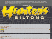 Tablet Screenshot of blog.huntersbiltong.co.uk